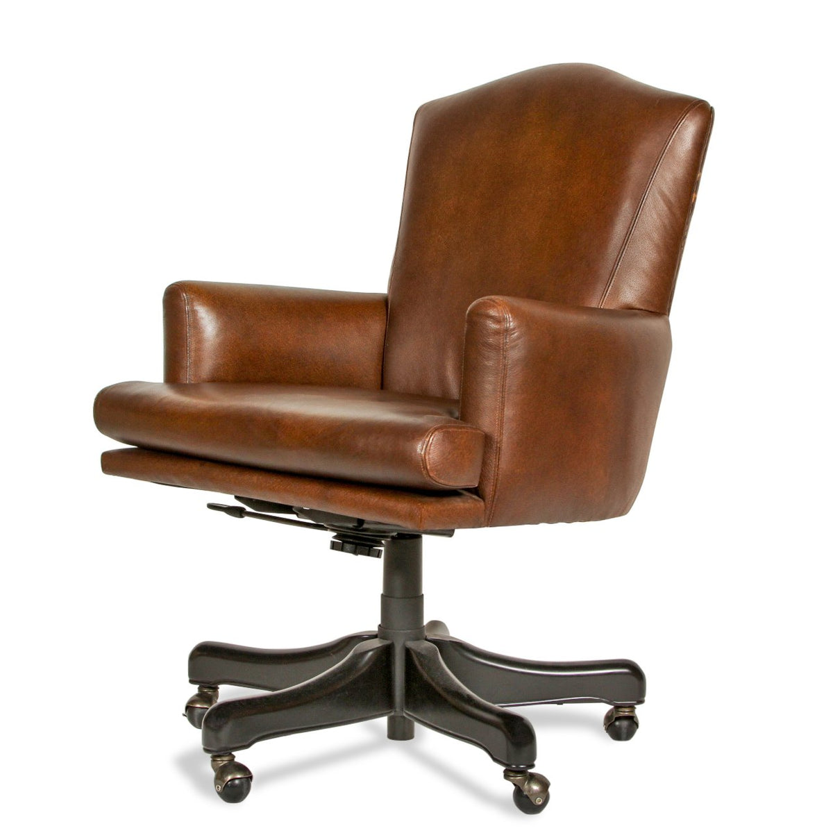 Mason-Art 2020L Desk Chair Upholstered in Edelman Leather