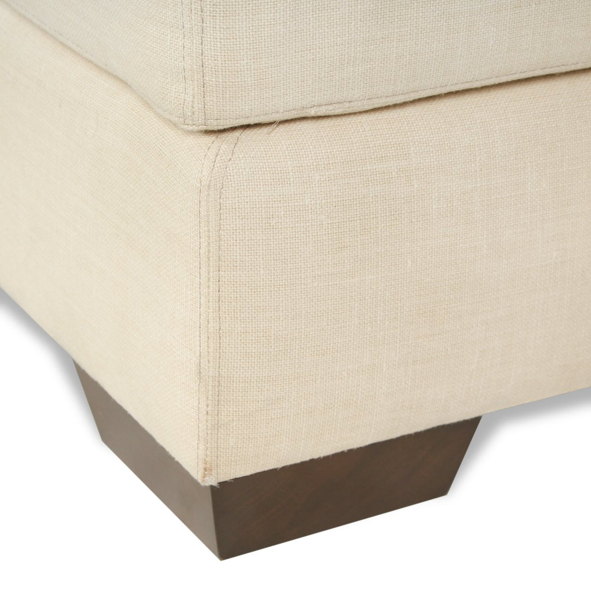 Mason-Art 1819 Ottoman Upholstered in Belgian Linen