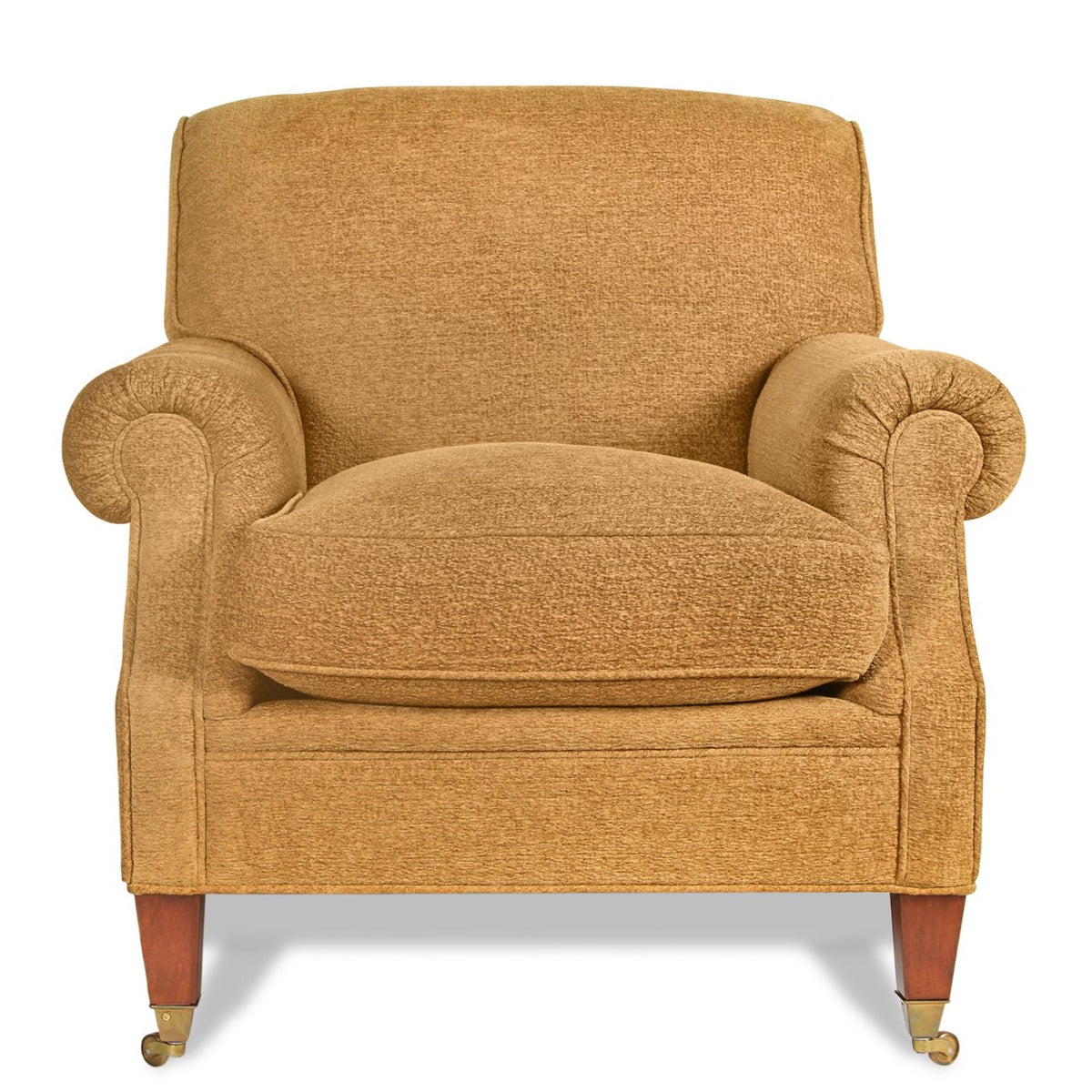 Mason-Art 7507 Chenille Lounge Chair with Castors