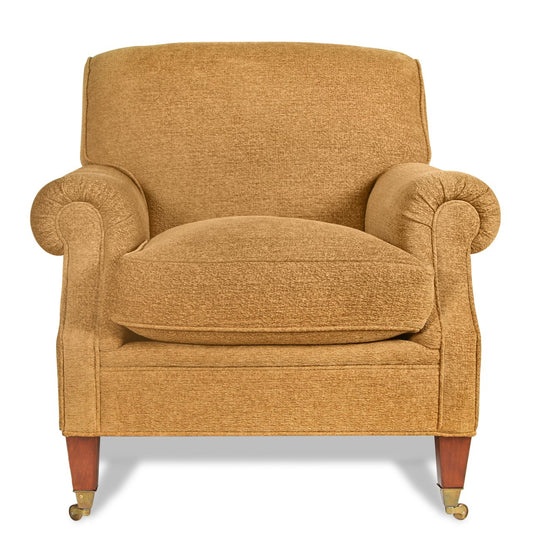 Mason-Art 7507 Chenille Lounge Chair with Castors