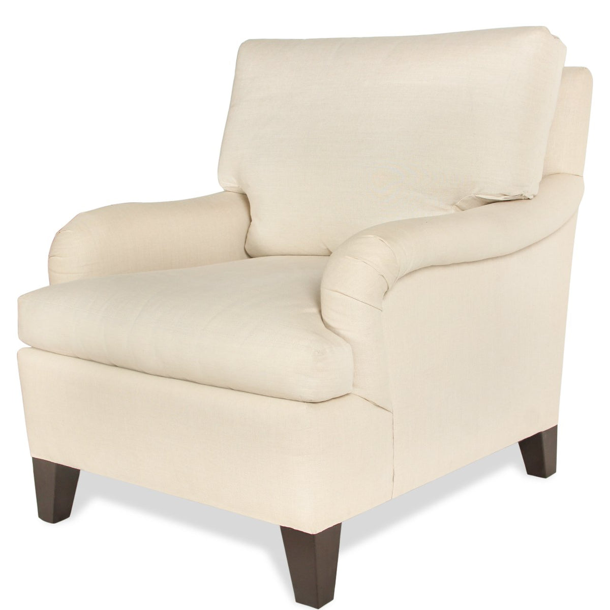 Mason-Art 7501N Lounge Chair Upholstered in Belgian Linen