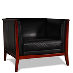 Maurice Villency Modern Leather Armchair