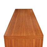 Maurice Villency Walnut Dresser with Leather Pulls