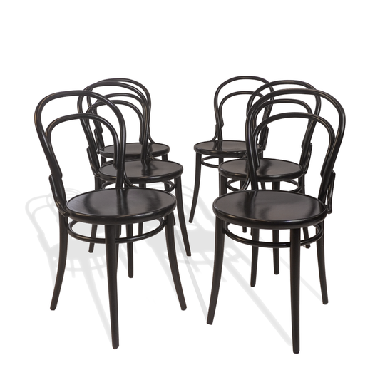 Michael Thonet No. 14 Bentwood Chair by Ton, set of 6