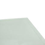 Mid Century Modern Milo Baughman Rectangular Dining Table with Frosted Glass