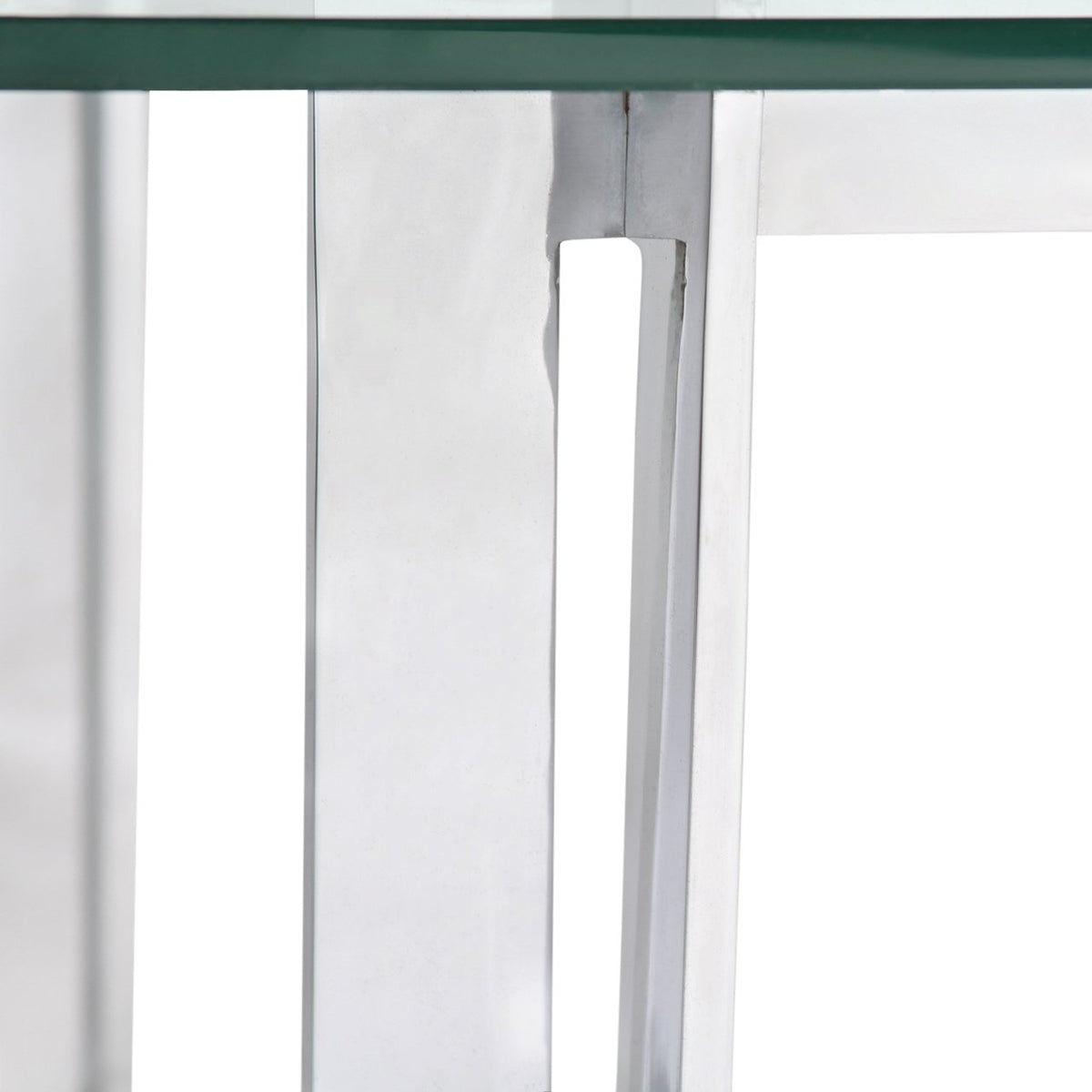 Milo Baughman Style Chrome and Glass Coffee Table
