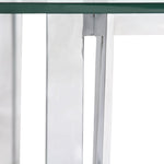 Milo Baughman Style Chrome and Glass Coffee Table