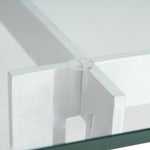 Milo Baughman Style Chrome and Glass Coffee Table