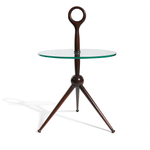 Rare Mid-Century Cesare Lacca Tripod Sphere Base Side Table by A. DeBaggis, Cantu, Italy, C50’s