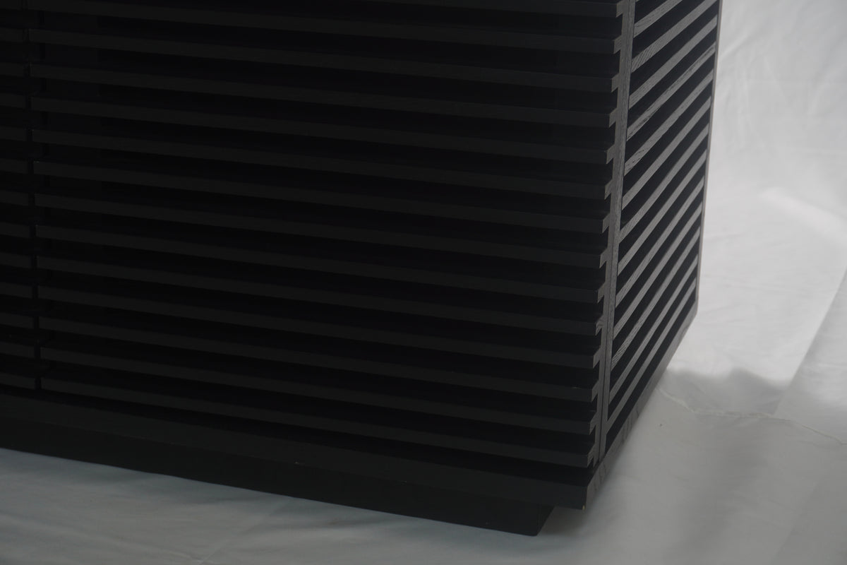 Modern Wood Slat Media Console