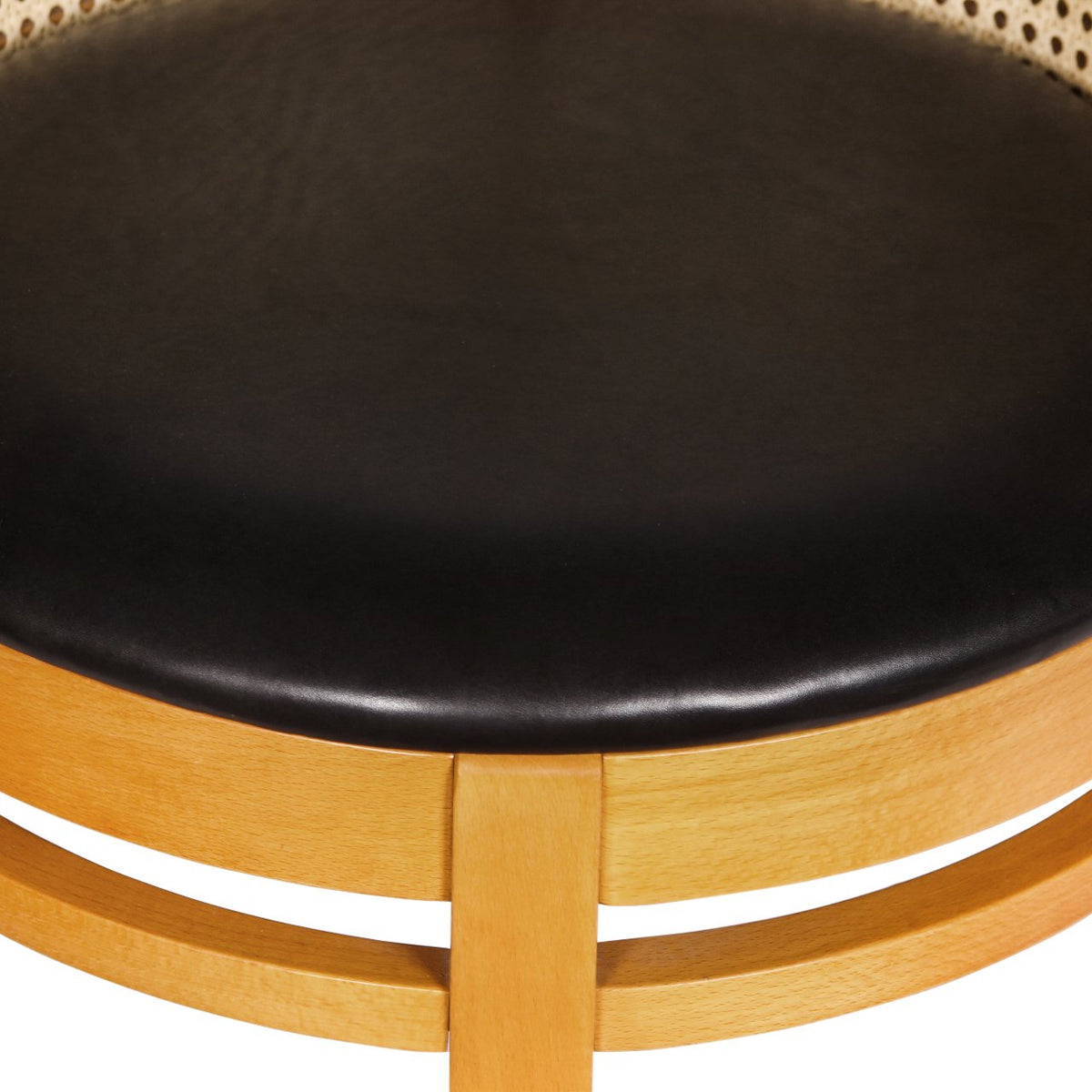 Modern Cane-back Barrel Chair