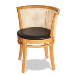 Modern Cane-back Barrel Chair