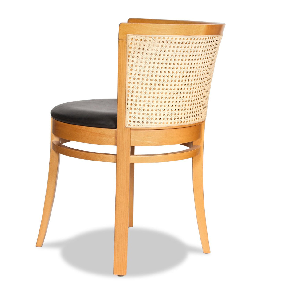 Modern Cane-back Barrel Chair