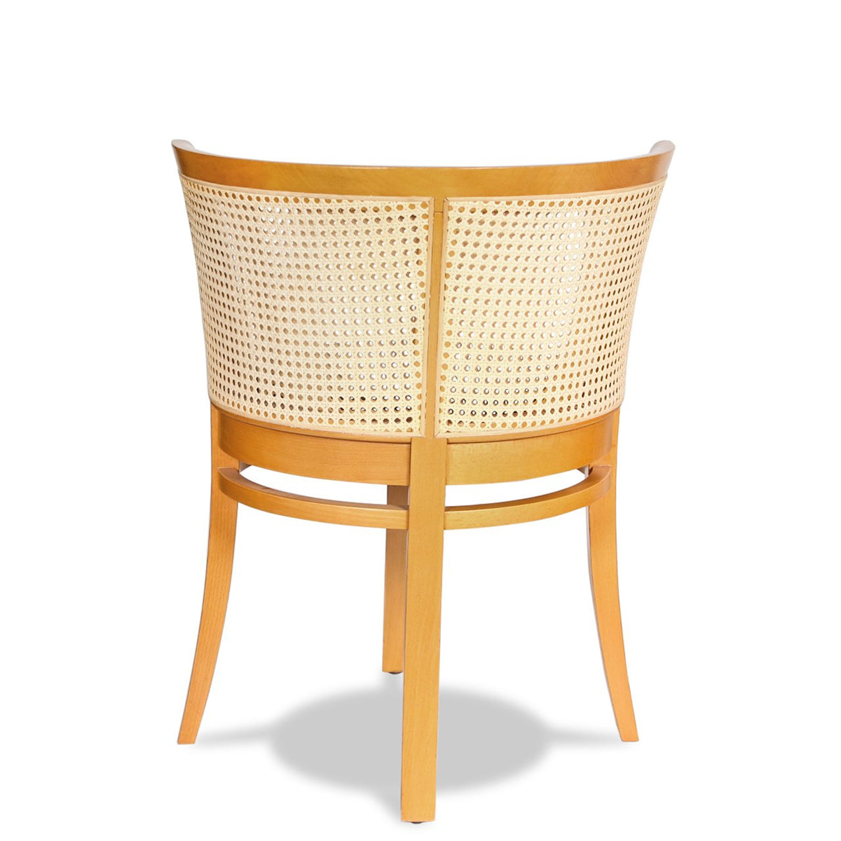 Modern Cane-back Barrel Chair