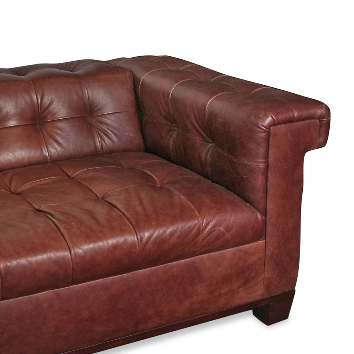 Modern Chesterfield Italian Leather Sofa