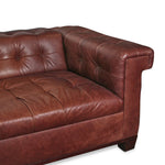 Modern Chesterfield Italian Leather Sofa