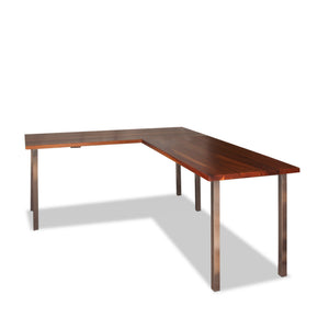 Modern Parsons Leg L-Shaped Corner 2 Piece Desk from R&B