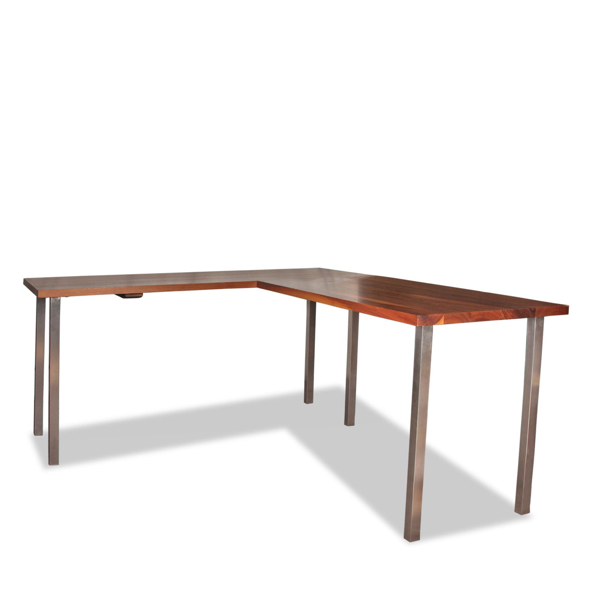 Modern Parsons Leg L-Shaped Corner 2 Piece Desk from R&B