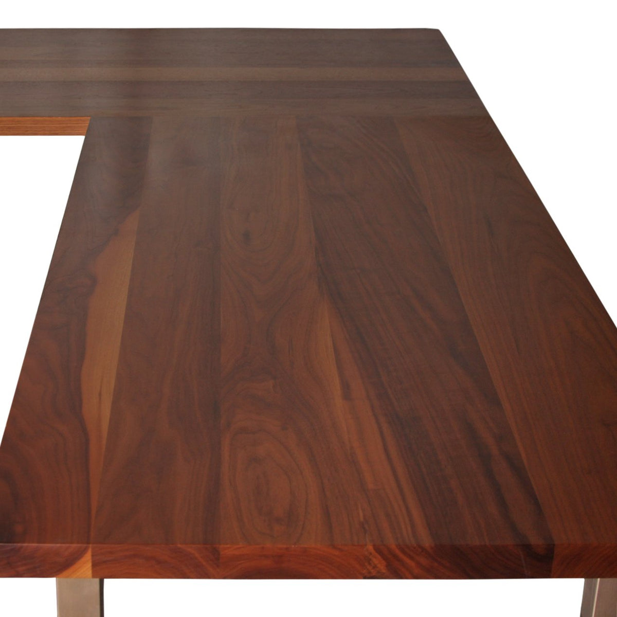 Modern Parsons Leg L-Shaped Corner 2 Piece Desk from R&B