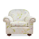 Newly Upholstered High Quality NYC Custom Floral Accent Chair