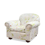 Newly Upholstered High Quality NYC Custom Floral Accent Chair