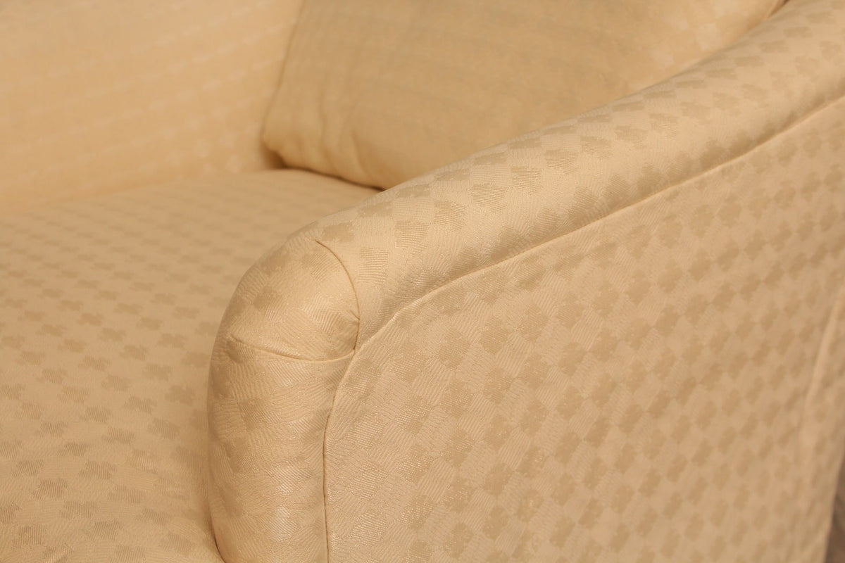 Newly Upholstered with Schumacher #177361 Upholstery Transitional Bucket Chair