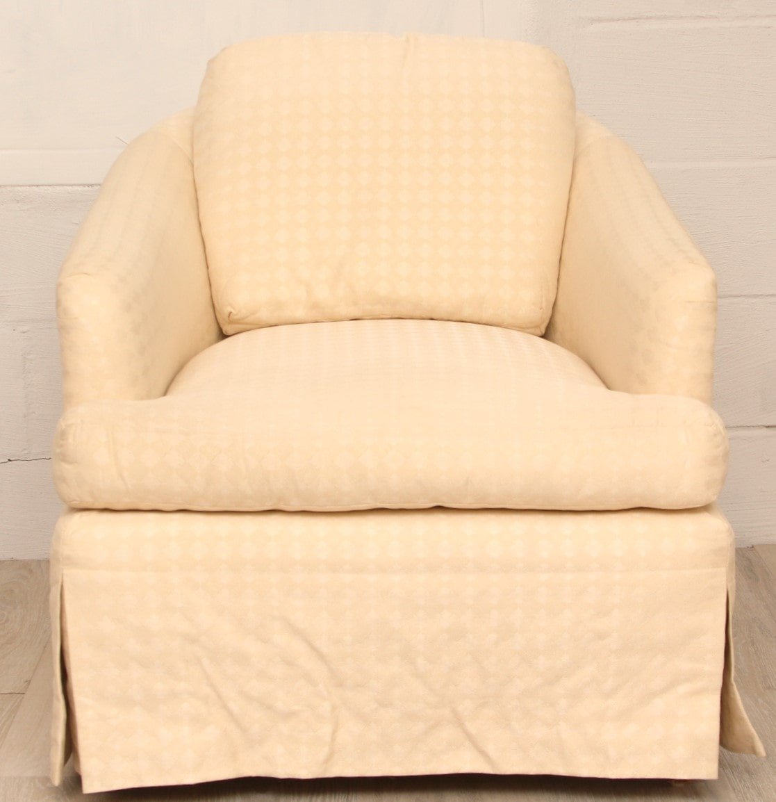 Newly Upholstered with Schumacher #177361 Upholstery Transitional Bucket Chair