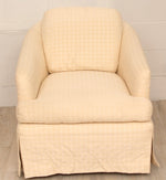 Newly Upholstered with Schumacher #177361 Upholstery Transitional Bucket Chair