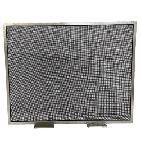 Niermann Weeks Clary Fireplace Screen with Silver Leaf Finish