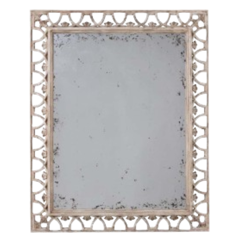 Niermann Weeks Polonaise Antiqued Resin and Wood Mirror