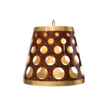 Niermann Weeks  Mel Cone Lantern Pendant Light with Sunshine Gold Leaf Finish From J Banks Design Group Collection