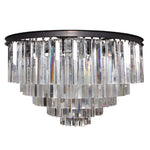 Odeon Crystal Fringe Five Tier Chandelier by Italian Concept USA