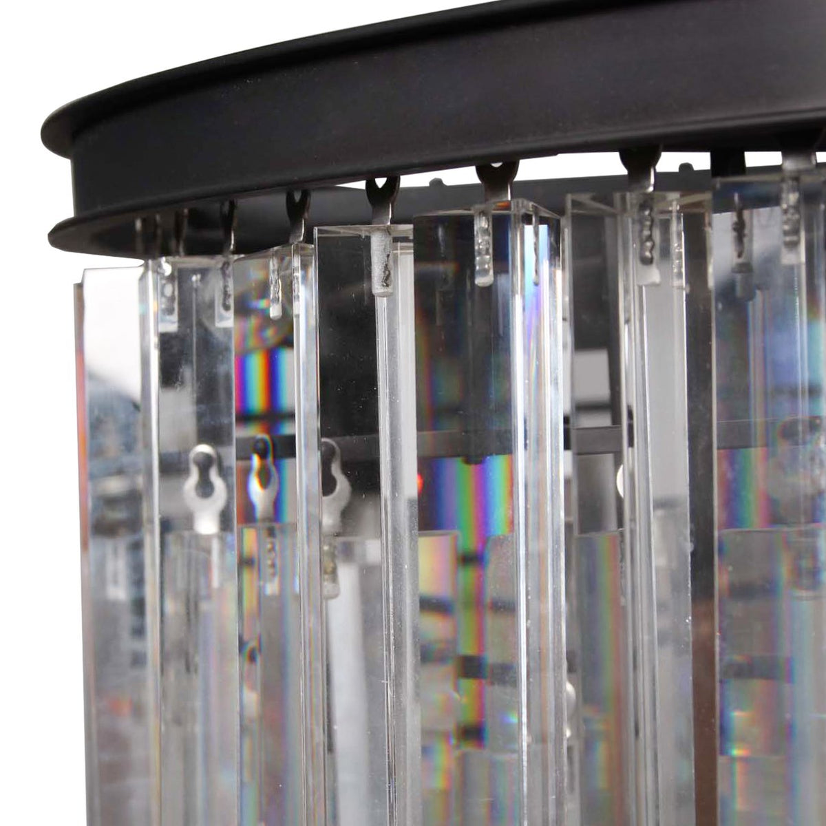 Odeon Crystal Fringe Five Tier Chandelier by Italian Concept USA