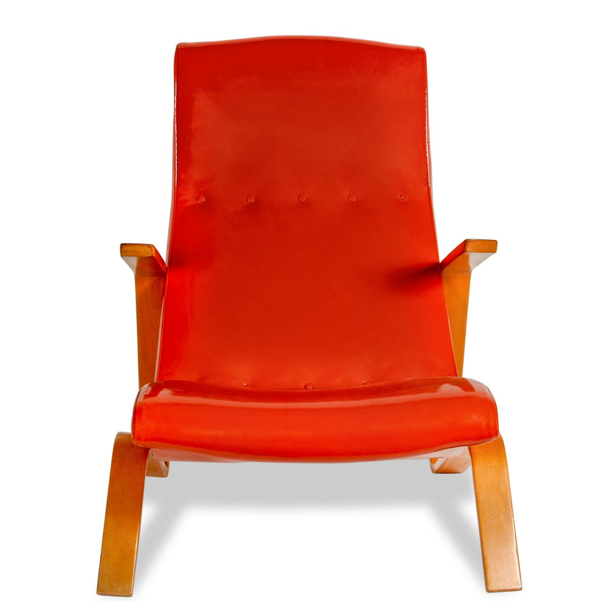 Original Eero Saarinen Patent Leather Grasshopper Chair