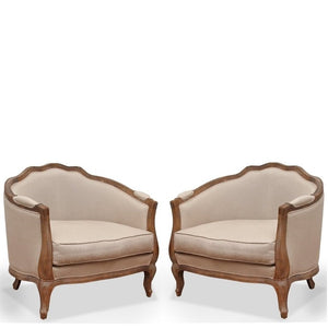 Pair of Wisteria Montparnasse Accent Chairs