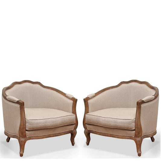 Pair of Wisteria Montparnasse Accent Chairs