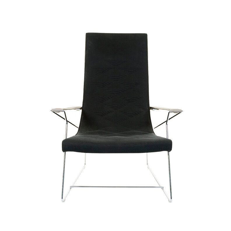 Pair of B&B Italia Charcoal & White J.J. Armchairs by Antonio Citterio