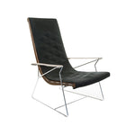 Pair of B&B Italia Charcoal & White J.J. Armchairs by Antonio Citterio