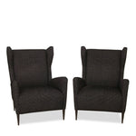 Pair of Baker Wingback Armchairs