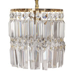 Pair of Crystal Pendant Lights