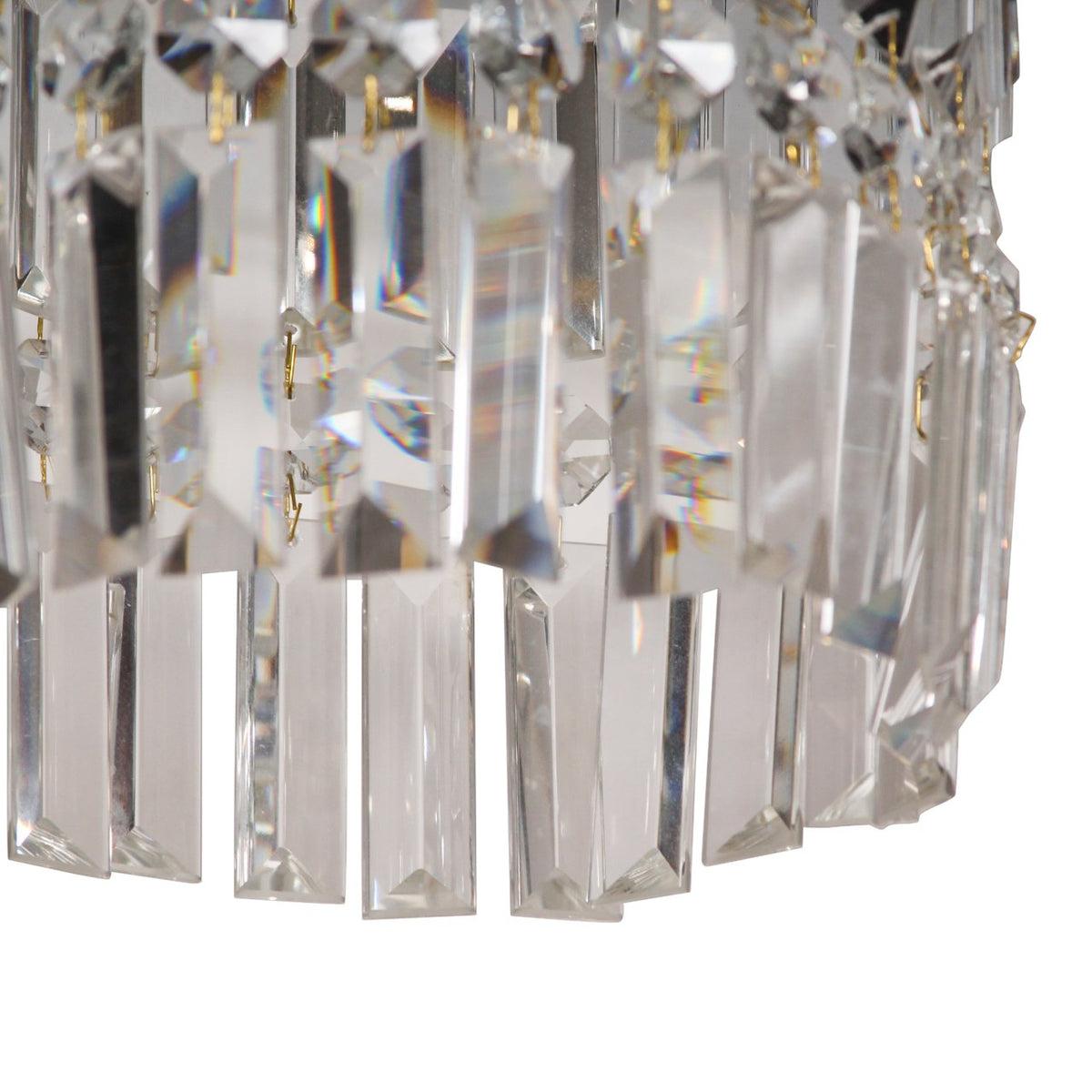 Pair of Crystal Pendant Lights