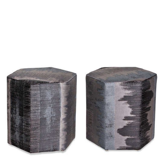 Pair of Custom Stools w/Jane Churchill Fabric