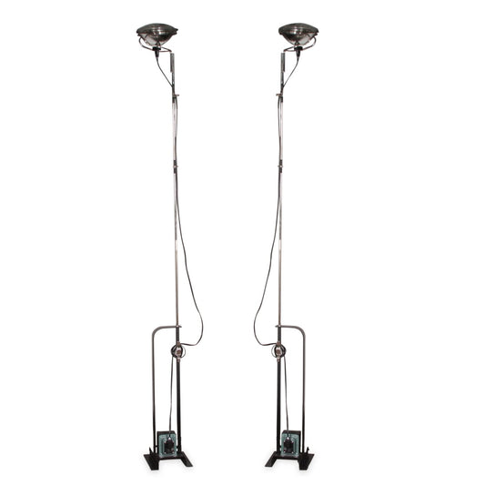 Pair of Flos Toio Floor Lamp by Achille Castiglioni
