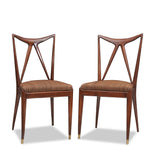 Pair of Ico Parisi Italian MCM Accent Chairs