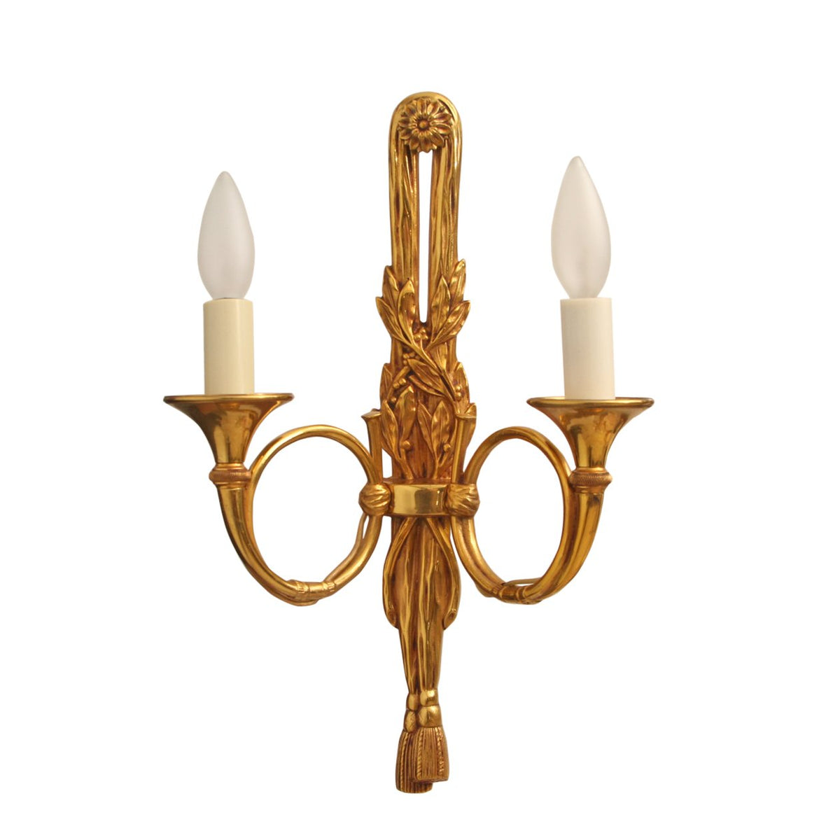 Pair of Luminaire D'Art Lucien Gau Louis XVI Style Bronze Sconces