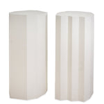 Pair of Vintage Fluted Modern Pedestals