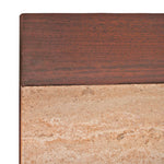 Pair of Vintage Harvey Probber Travertine & Walnut Side Tables