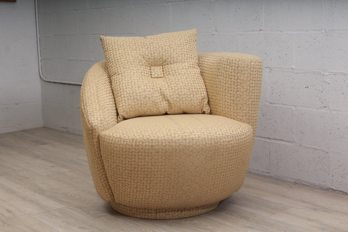 Pair of Vintage Vladimir Kagan Nautilus Style Swivel Chairs Circa 1960s