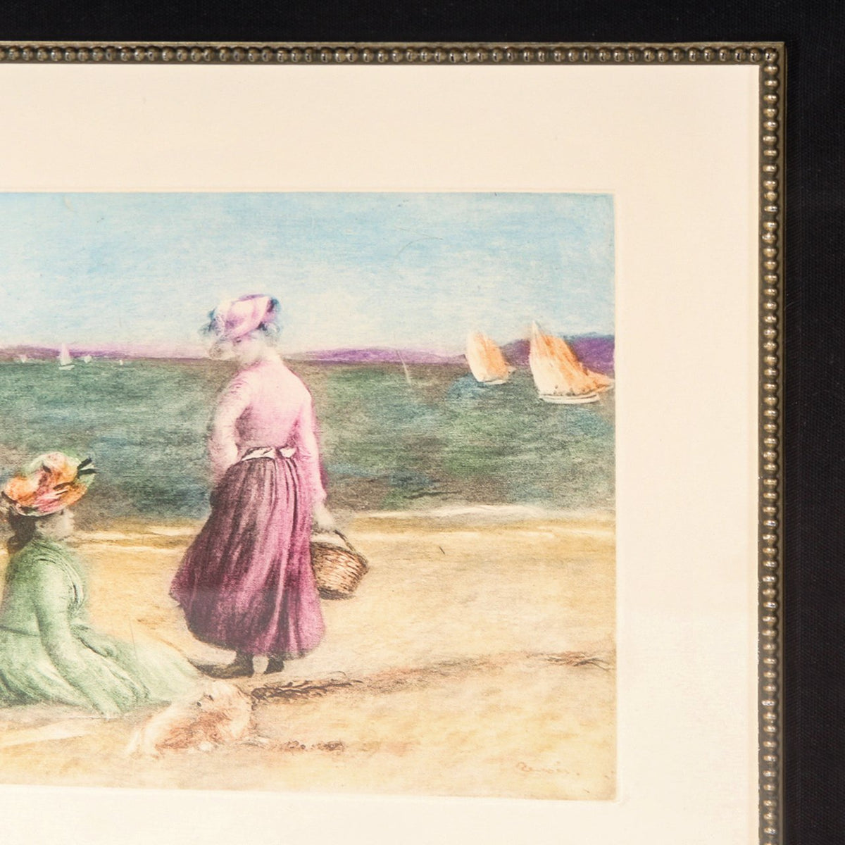 Pierre-Auguste Renoir, Sur le Bord de la Mer, Color Etching