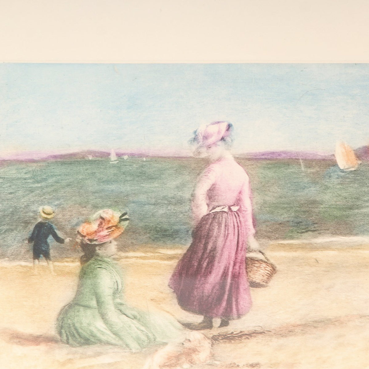 Pierre-Auguste Renoir, Sur le Bord de la Mer, Color Etching